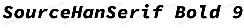 SourceHanSerif Bold 90ms RKSJ H字体转换